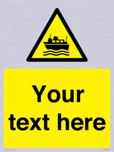 Custom warning ferries crossing vessels